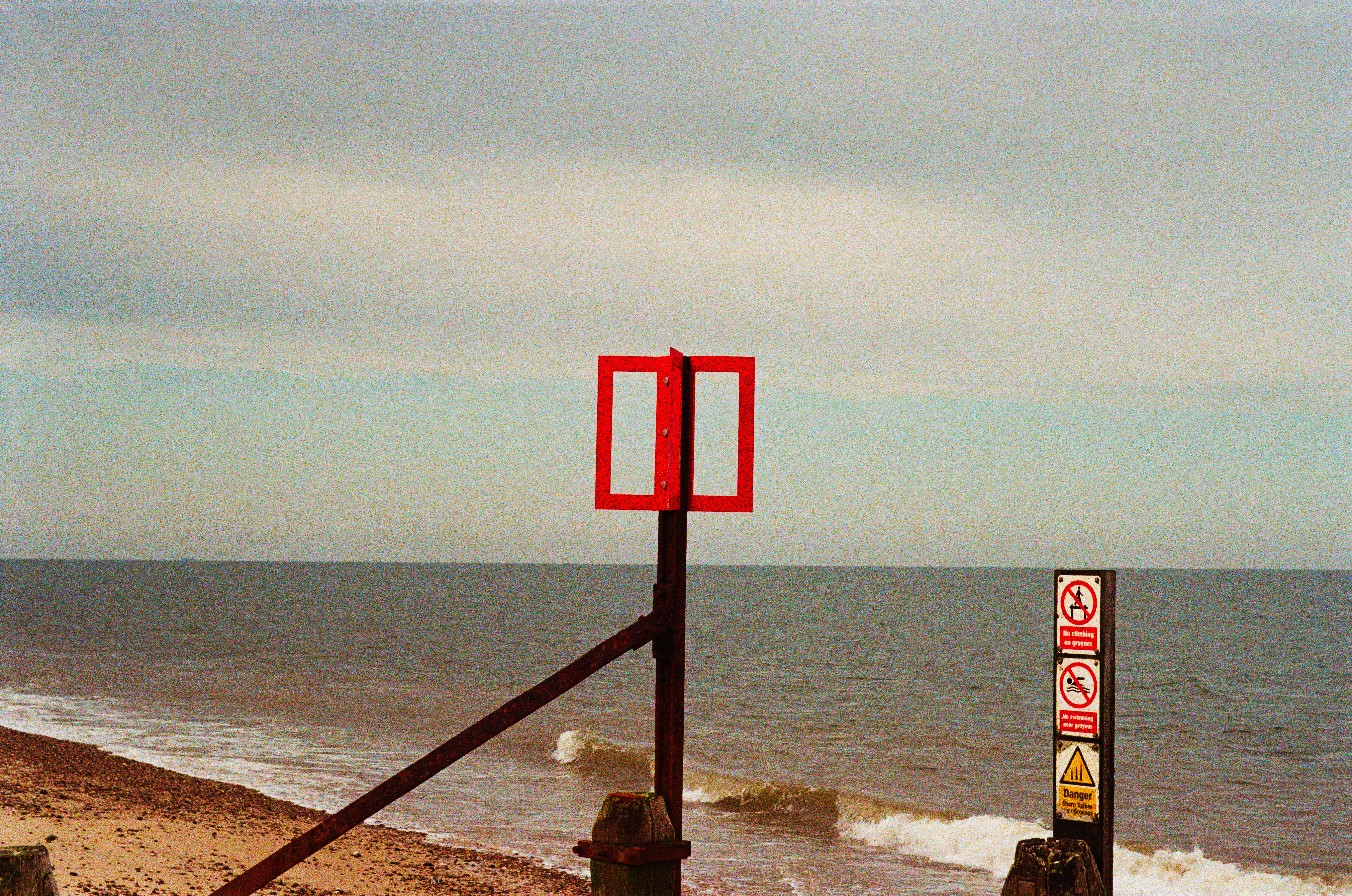 Remains of a pier, Corton, Suffolk, England, UK.